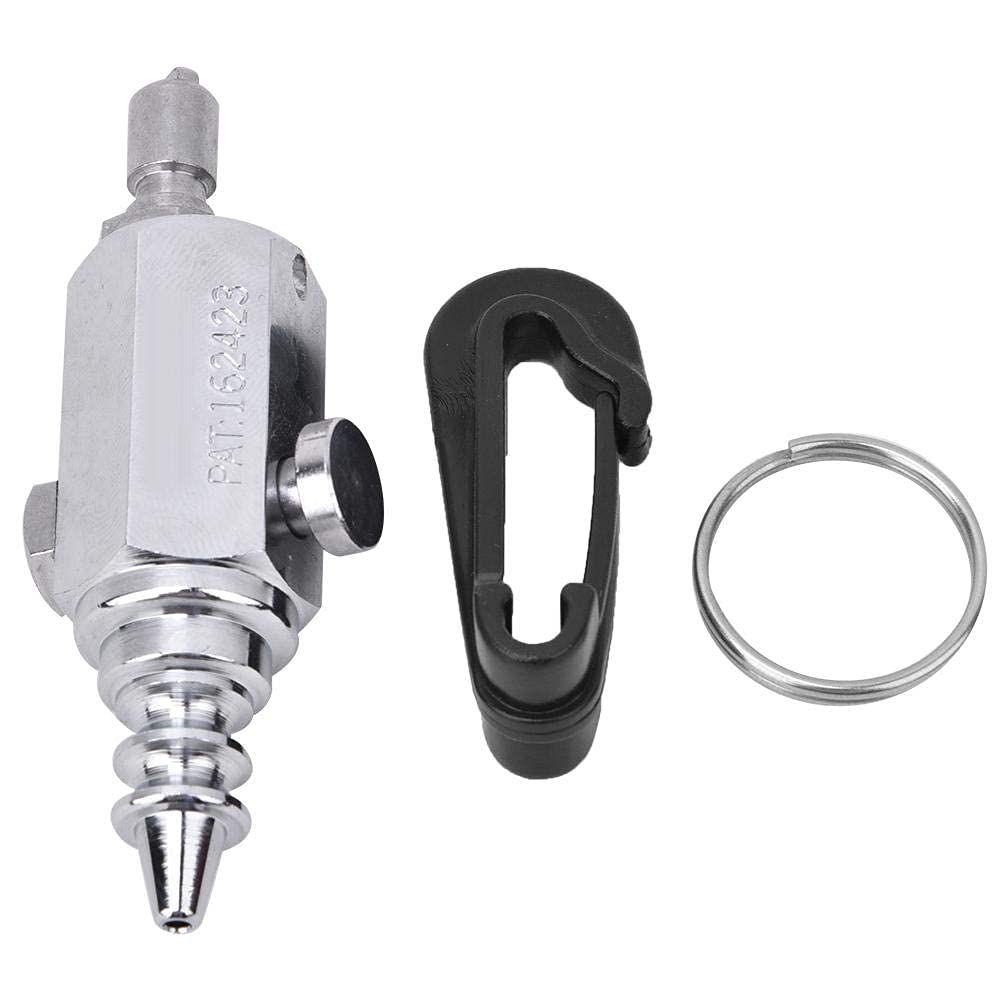 Alomejor 8 cm Professionelle Tauchluftdüse Edelstahl Tauchen Niederdruck Luftpumpe Düse Clip für Wassersport