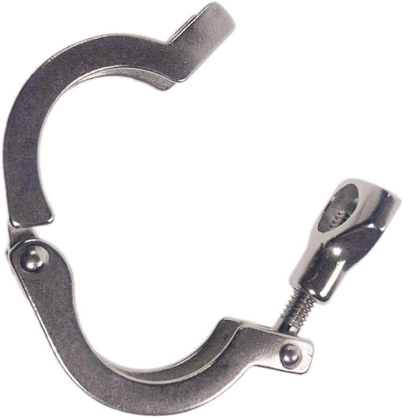 Tube Connector 5/10pcs 1.5" - 8" Stainless Steel Tri Clamp Clamps for Ferrule SS304 Drip Irrigation Fittings Kit (Color : 10CS Clamp64mm) Plumbing Fittings