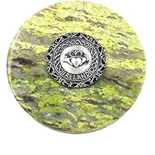 Connemara الرخام الأيرلندي الأصلي / Mullingar Pewter Paperweight Ireland Claddagh Design