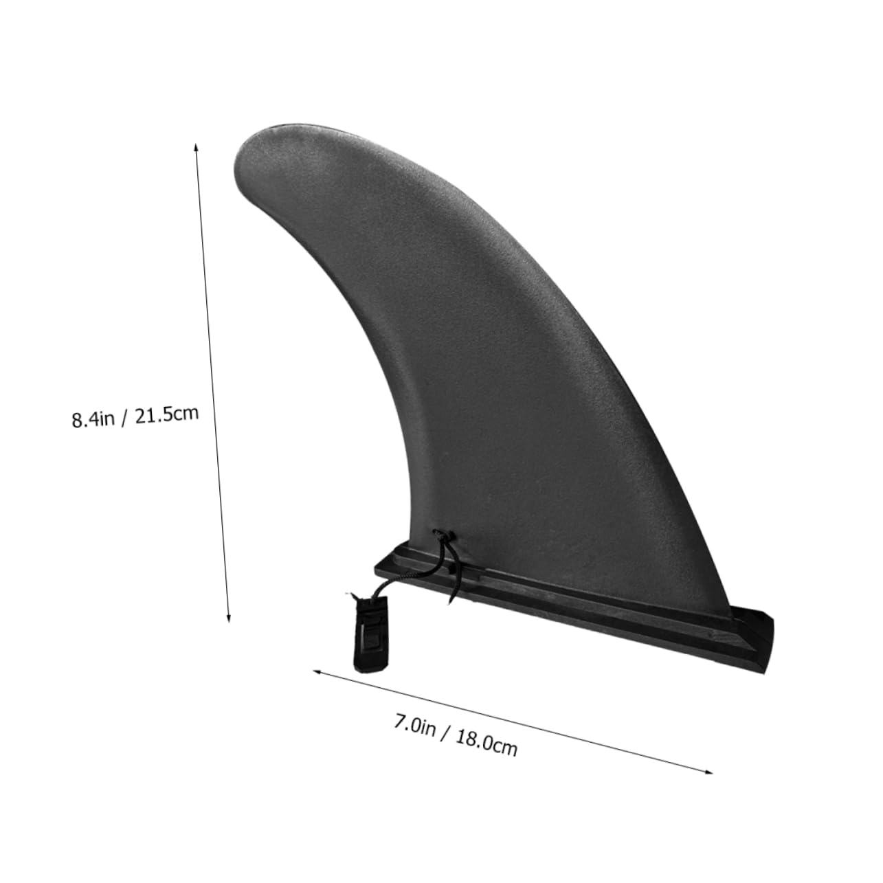 Garneck 1Pc Inflatable Surfboard Fin Detachable Fin for Sup Lightweight Material in Installation Balanced for Black