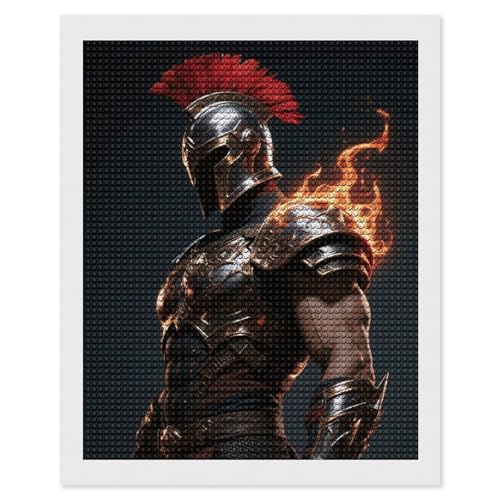 Kit peinture diamant 5D guerrier FodPand, idée cadeau anniversaire