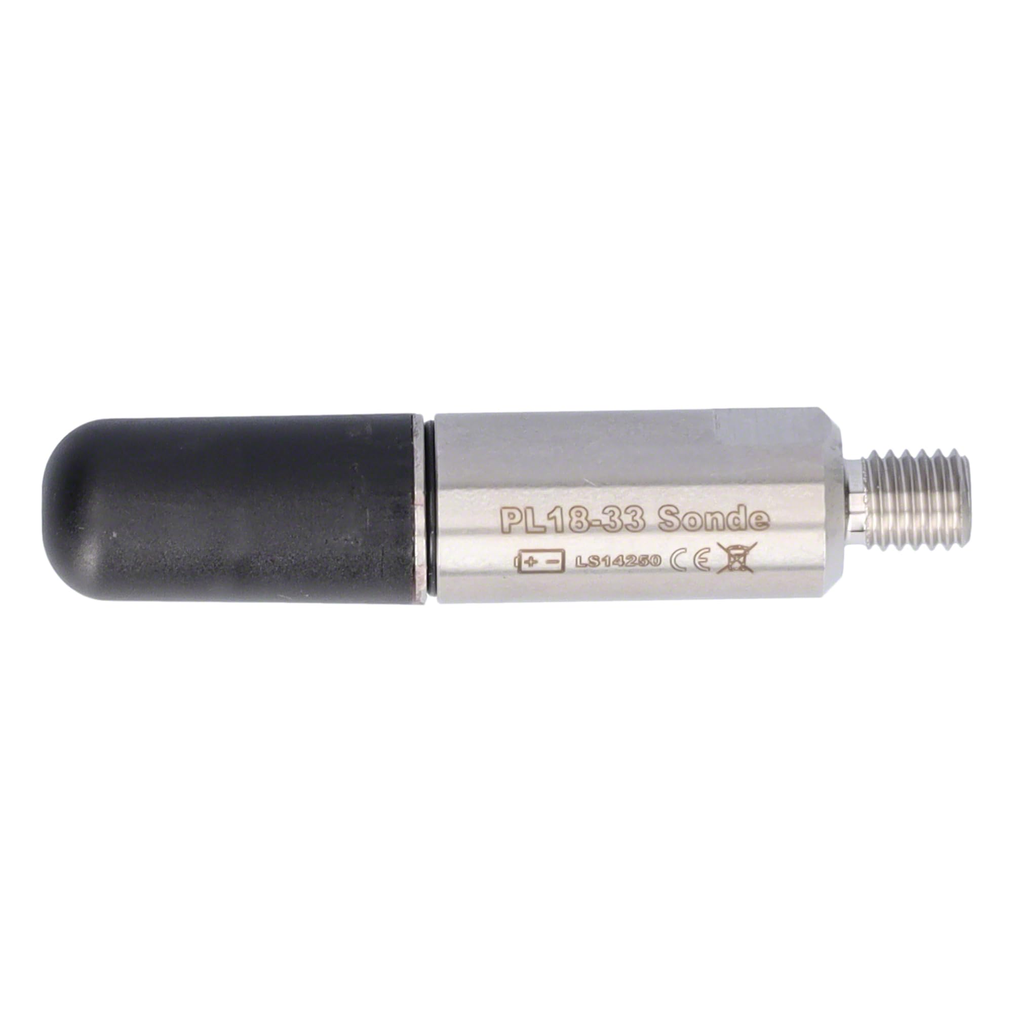 rabo Sonda de localización vScan Molch D18 Ø18 x 85 mm – 33 kHz sonda de localización/emisor para vScan, vLoc – Detección de profundidad hasta 10 m – Mini transmisor inalámbrico para localizar líneas