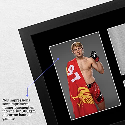 Impression signée Paddy Pimblett UFC cadre A4 haute qualité - 4