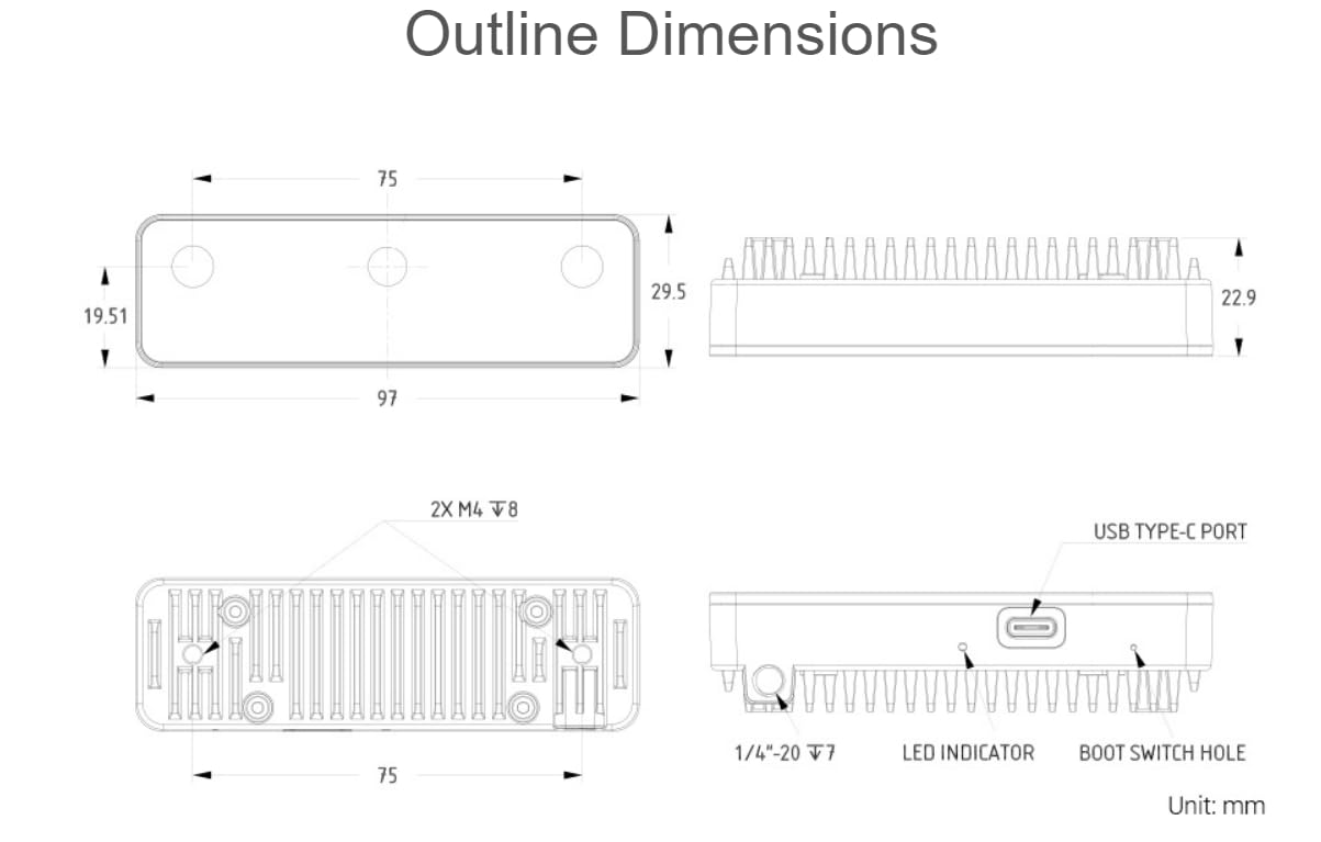 TUOPUONE Oak - D - s2 cámara RGB 12mp opencvai ai Kit de visión Artificial medición de Profundidad reconocimiento de Imagen