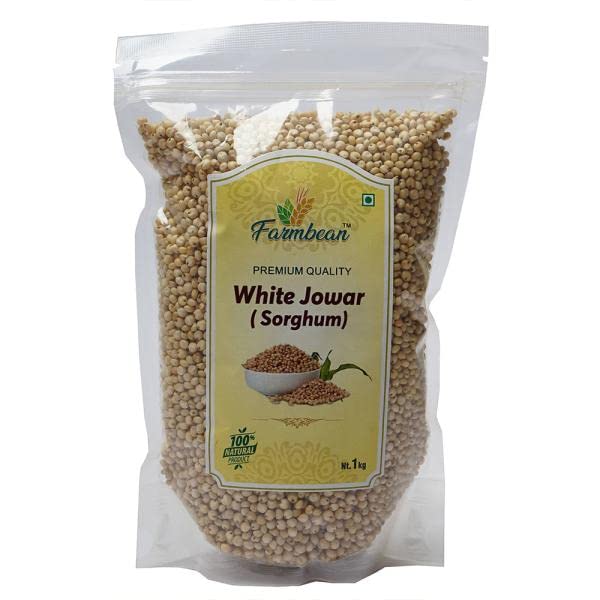 Farmbean Whole White Jowar Grains/Sorghum/Jonna For Weight Loss Native ...