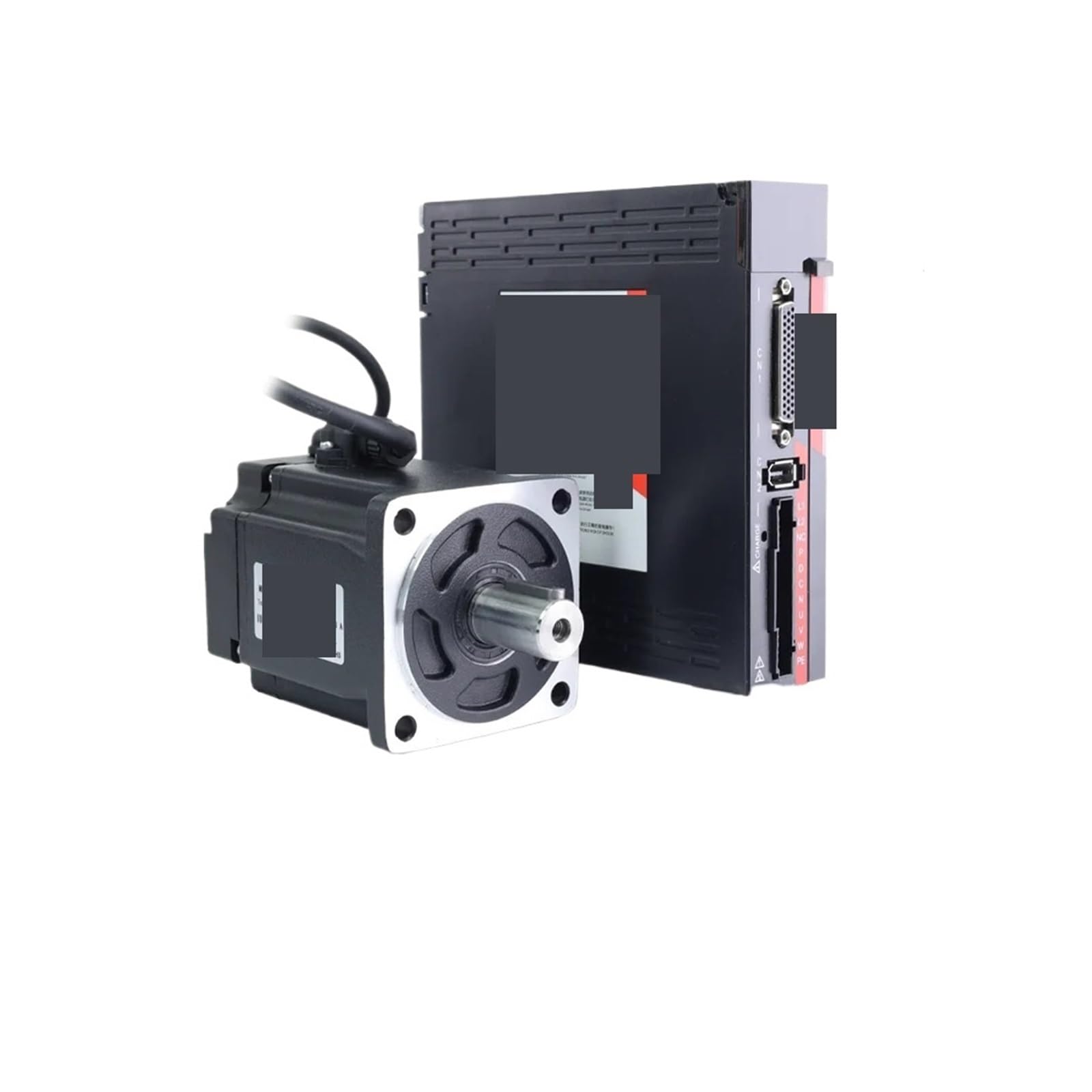 Servomotor 80SS75 5,0 A 2,39 Nm und ASD275 Servomotorantriebssatz AC200-240 V + 300 cm Encoderkabel 750 W AC-Servomotorantrieb(80SS75 motor-Black)