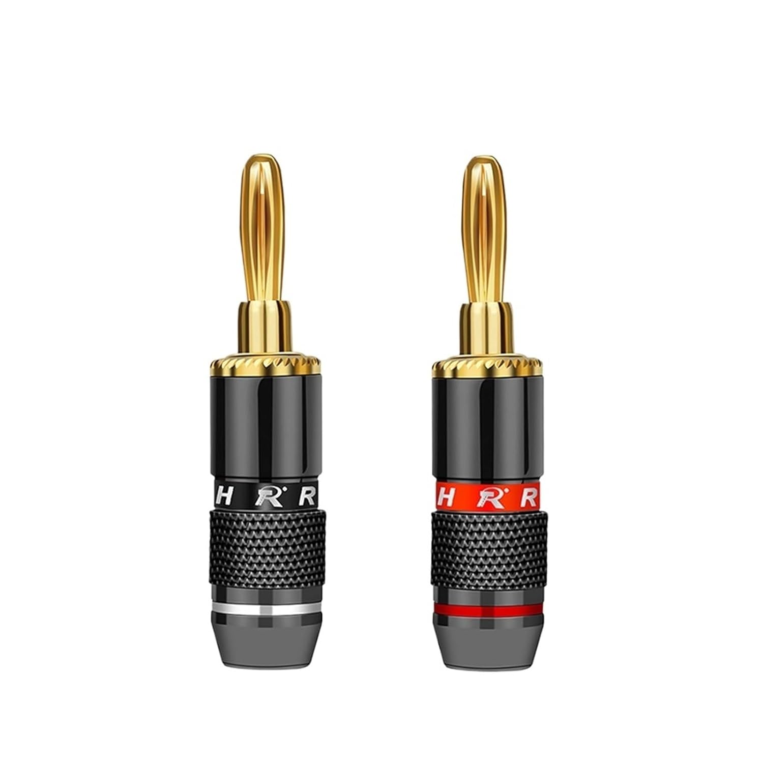 24pcs Banana Connector 24K Gold Plated Brass Speaker Adapter Audio Video Banana Connectors