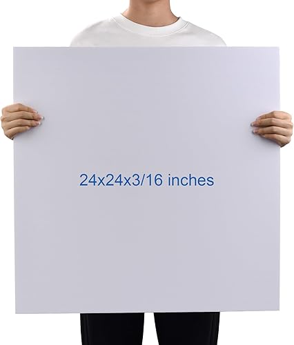 Miniatura 3 de Tablero de espuma de 24 x 24 x 316 pulgadas, paquete de 12 unidades, tablero de póster blanco, sin ácidos, doble cara, rígido, tablero de espuma