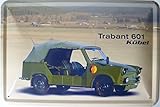 trabant kübel verdeck neu  Blechschild 20x30cm - Trabant Kübel
