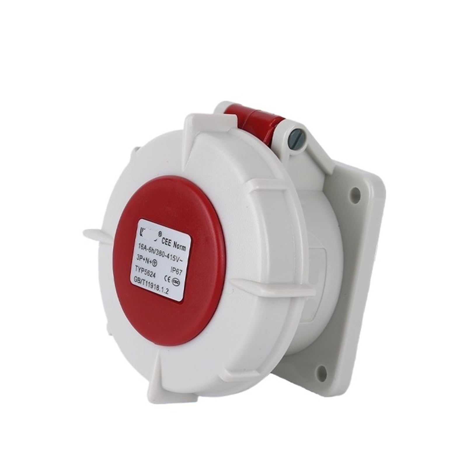Prise industrielle droite TYPR5624 16A 5P IP67 encastrable