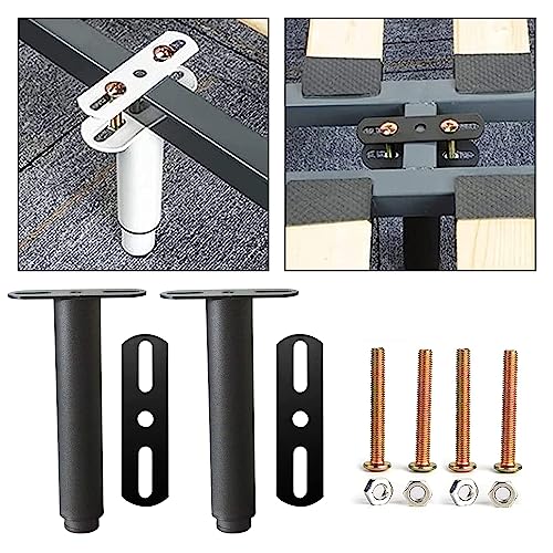 Toolzia Bed Adjustable Legs, Metal Retractable Heavy Duty Bed Center