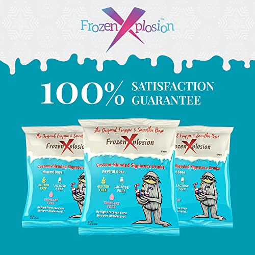 Frozen Xplosion Original Frappe & Smoothie Powder Mix Base, 3 lb. - Make Your Own Frappuccinos, Granitas, Soft Serve Ice Cream, and More - Neutral Taste, Shelf Stable - Dairy Free, Gluten Free - Thumbnail 5