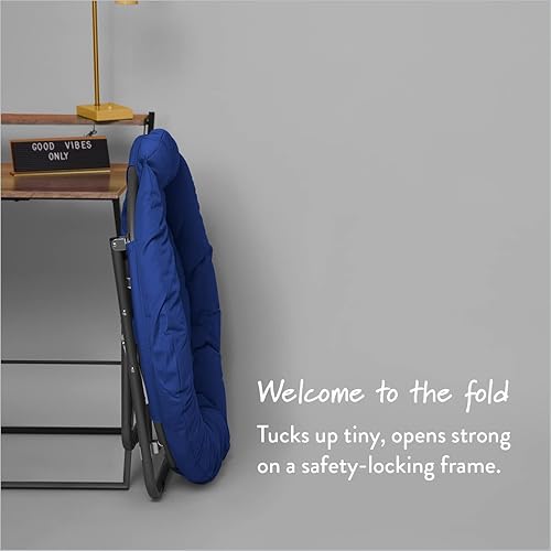 Miniatura 16 de Urban Lifestyle Silla platillo plegable de gran tamaño, color rosa marino,Rosado,gris