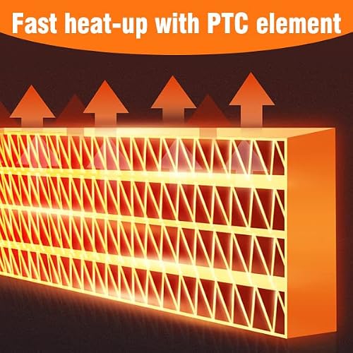 Space Heaters For Indoor Use, 1500W Electric Heater For Large Room, Electric Ceramic Heater With Remote, Thermostat, Tip-Over & Overheat Protection, Portable Heaters For Indoor Use, Office, Home… #TOP2