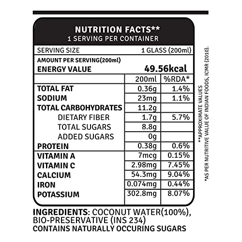 Image of Raw Pressery Coconut Water (12 x 200ML) - No Added Sugar, Not from Concentrate