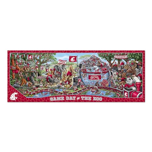Image of YouTheFan NCAA Washington State Cougars inchGame Day At The Zoo inch 500 Puzzle