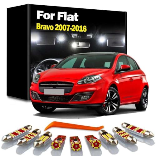 Luces LED de lectura y maletero para Fiat Bravo, el kit de 10 piezas ideal para tus viajes nocturnos