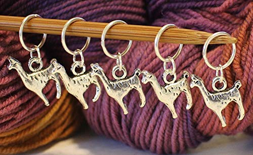 Set of 5 Alpaca Llama Stitch Markers for Knitting Stitchmarker Stitch Marker
