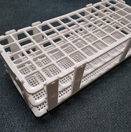 3 pack plastic test tube rack 60 holes lab rack holder for 16mm tubes white detachable
