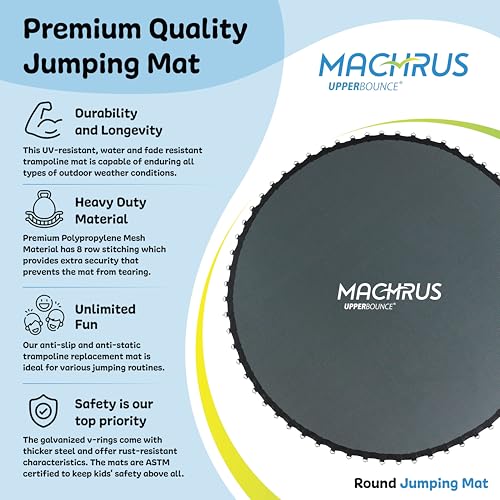 image for Machrus Upper Bounce Trampoline Replacement Mat 7.5FT 8FT 10FT 11FT 12