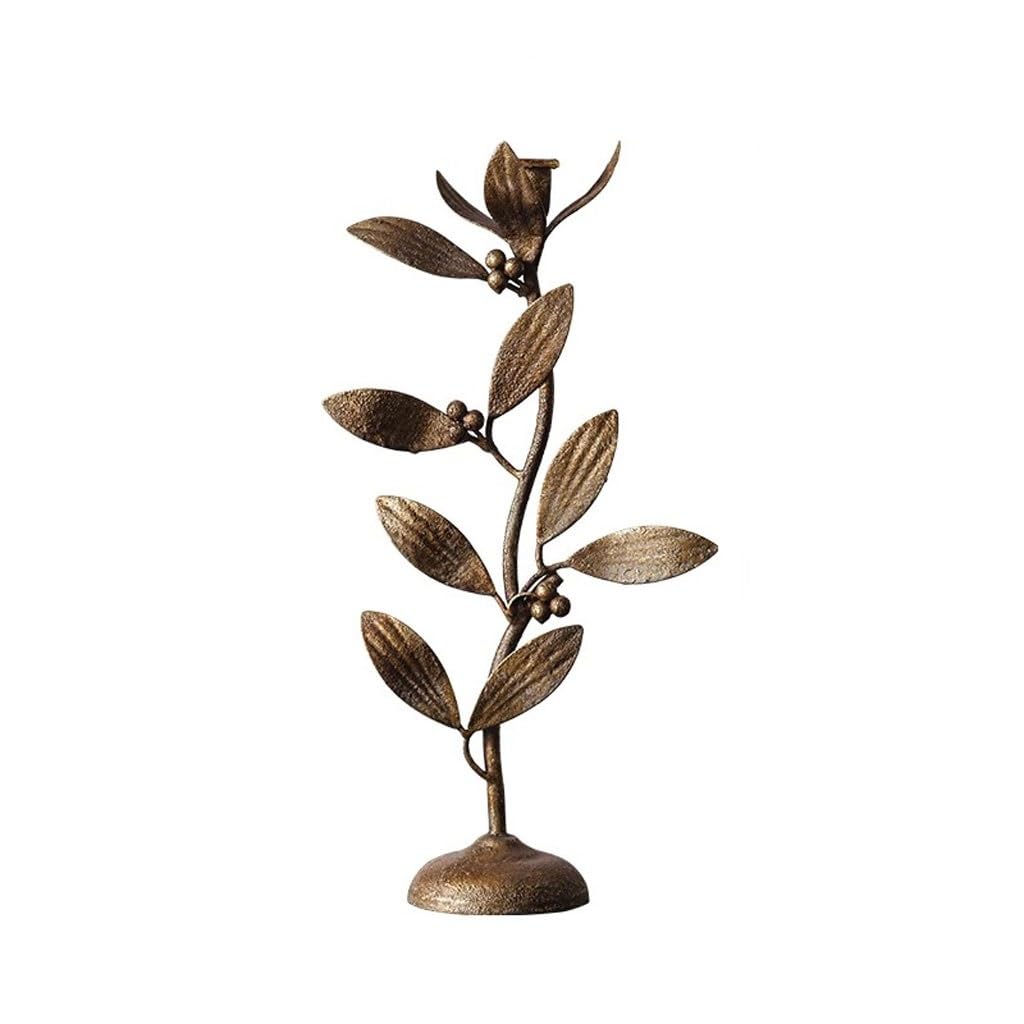 Eines B Candlestick Holders Porch Desktop Iron Candle Holder Decoration Home Dining Table Candle Holder Ornaments Candlesticks Holders For Home Decor(B)
