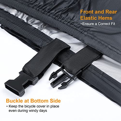 Faireach Bike Cover for 2 Bikes, Bike Covers for Outside Storage Bicycle Covers with Waterproof Material & Lock Holes - Image 4