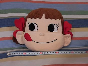 ペコちゃん抱きまくら & ペコちゃんフェイスクッション Amazon.co.jp: ！よこ約51㎝たて約30㎝ペコちゃん フェイス