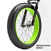 Fat Tires 26x4.0 Bike Tire,Electric Bicycle Mountain Bike Wire Tires Folding Dual Wide Mountain Snow Bike Accessory #5