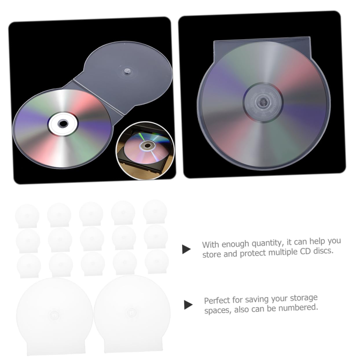 Custodie Per Cd in Plastica Trasparente Rigida, Porta Dvd Singoli Anti-graffio, Confezione Da 50 Pezzi, Custodia Portatile Leggera Per Viaggi, Auto e Uso Domestico
