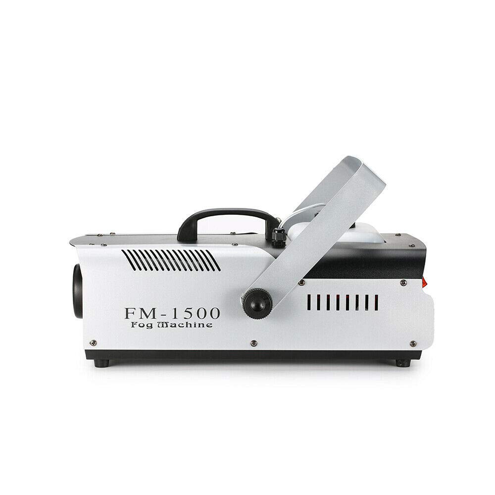9 RGB 3in1 LED Nebelmaschine, 1500W Rauchmaschine mit Funkfernsteuerung, Nebelmaschines Nebelflüssigkeit Sichtschlitz Verstellbare Halterung für Party, Bühnenauftritte, Bar