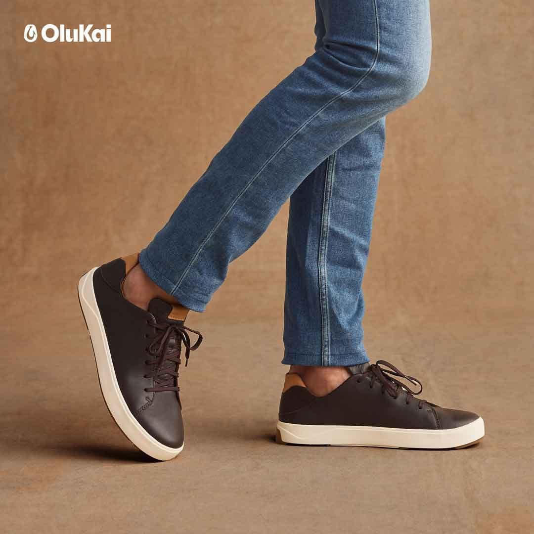 OLUKAI Olukai Lae'ahi Li 'Ili Men's Leather Sneakers mens Sneaker