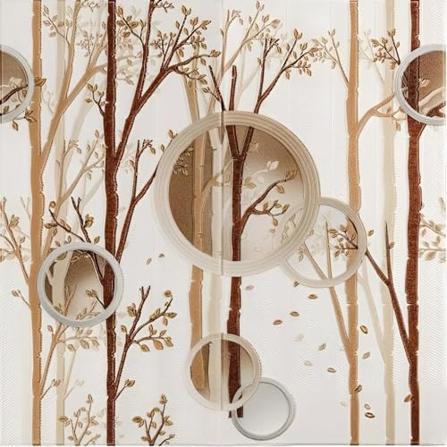 Image of Barebeauty 3D Wall Panel Wallpaper, Self Adhesive PE Foam Brick Sticker, Waterproof Wall Covering for Home Decor, 70 x 70 cm (Pack of 4, 21.08 Sq. Ft. Approx)