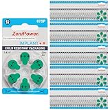 ZeniPower Extra High Power Cochlear Implant BTE Speech Processor Batteries Zinc Air 1.4V Size 675P, 675CI, Implant Plus (600 Batteries)