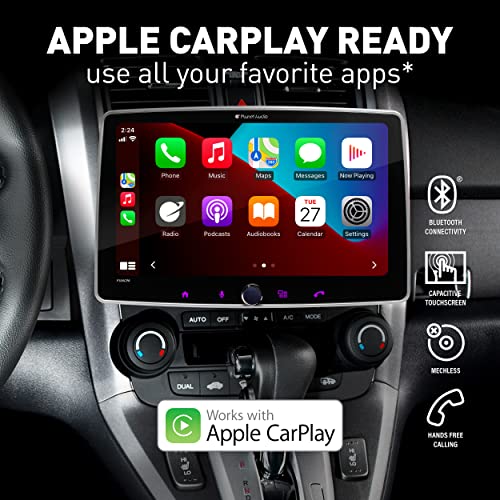 Planet Audio P100Cpa Car Stereo System - Apple Carplay, Android Auto - 10.1 Inch Single Din Touchscreen, Bluetooth Audio And Hands-Free Calling Head Unit, Radio Receiver, No Cd Player #TOP2