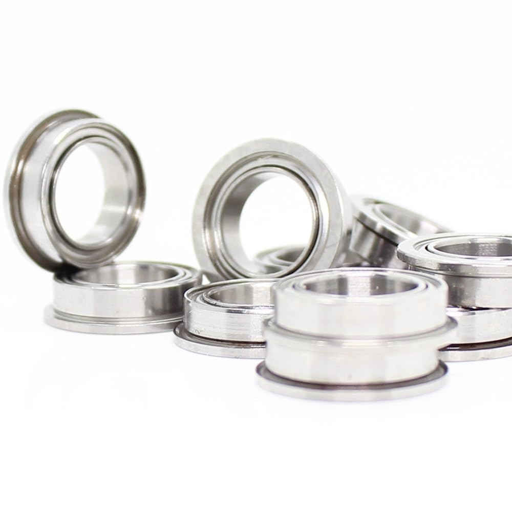 Amazon.co.jp: 10 PCS MF84ZZ4x8x3 mmのフランジベアリング ABEC-1