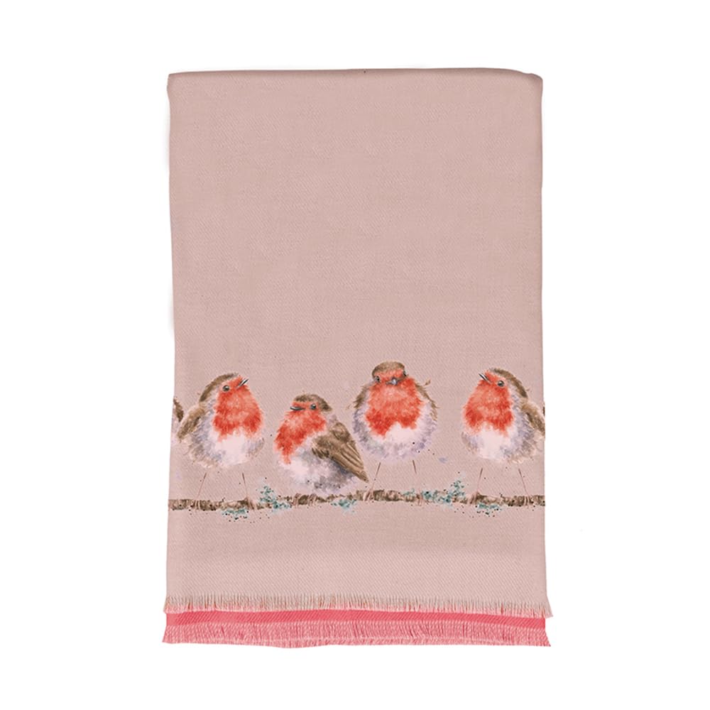 Wrendale Designs - 'Jolly Robin' Winter Scarf