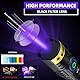 DARKBEAM Taschenlampe UV Lampe 365nm - Mini & leistungsstarke LED Ultraviolett Schwarzlicht Taschenlampen - Wiederaufladbare UV Lampe für AC-Leck, Harzaushärtung, Handheld Tierurindetektor