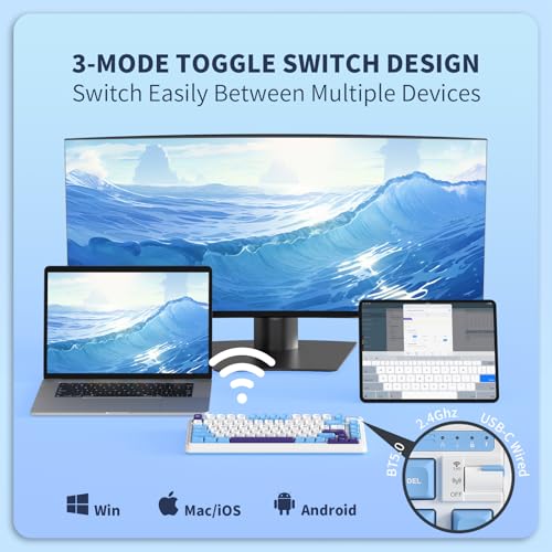 Teclado Mecánico K75 Lite Conectividad Bluetooth USB-C miniatura 3