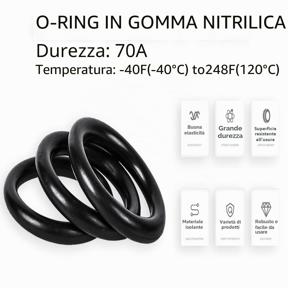 Othmro Nitrile Rubber O-Rings 120mm OD 110mm ID 5mm Width Metric Seal Gasket Pack of 10