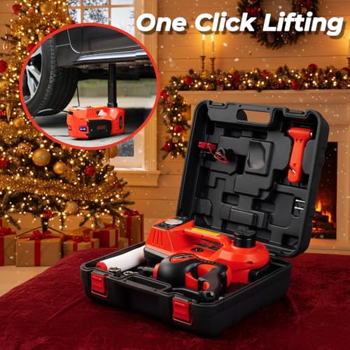 STANDTALL Electric Car Jack Kit 5 Ton 12V Electric Jack for Car with Impact Wrench and Tire Inflator Pump for SUV Sedan Truck Change Tires Garage Repair by STANDTALL - Image 6