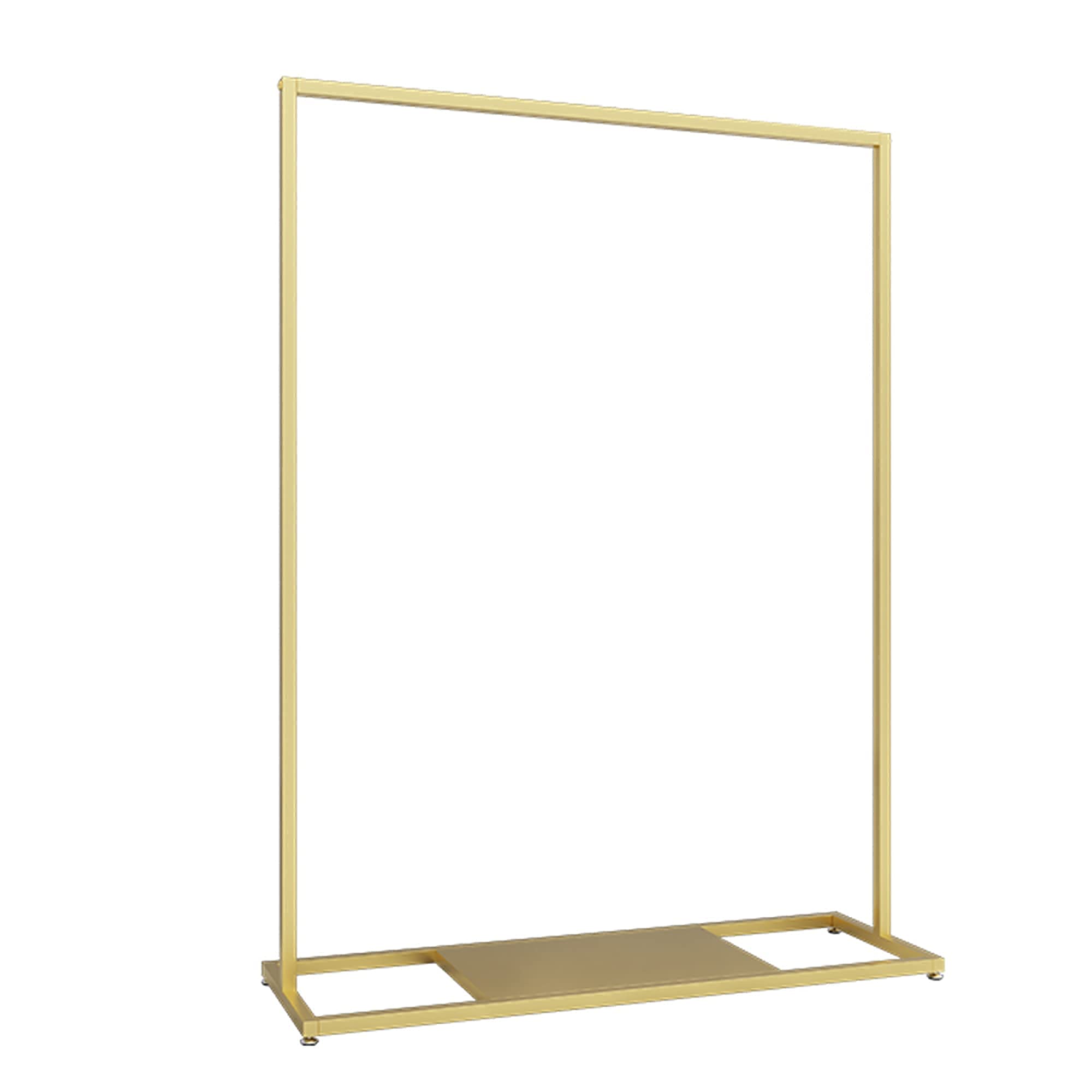 Kleiderständer，Heavy-Duty-Kleiderstangen, Moderne minimalistische Metall-Einzelhandels-Präsentationsständer, Garderobenständer für STO-Schuhkartons,Golden,120 cm,Golden,150 cm