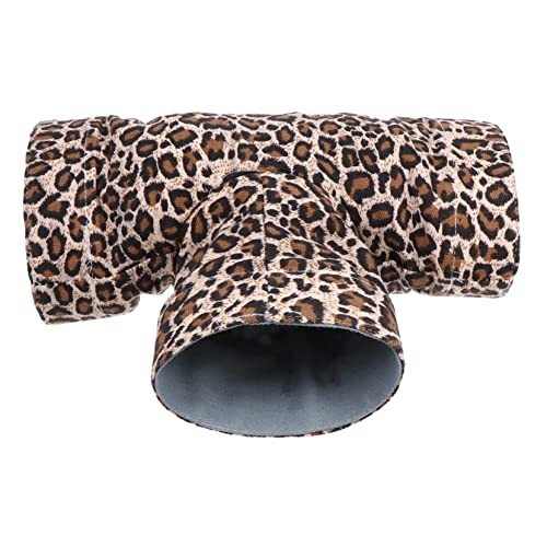 Mipcase Compact Hamster Tunnel Nest Folding Pet Tube Toy Sturdy Construction Attractive Pattern for Small Animals