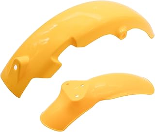 JR50 Front Rear Fender Set Fit for Suzuki JR 50 1978-1999 Yellow 63111-04411-25Y, 53111-04420-25Y