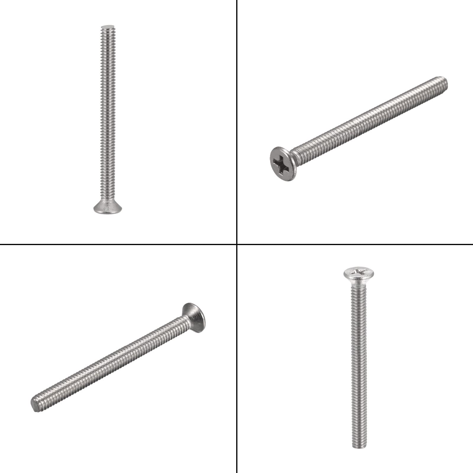 200 Vis à Métal Cruciformes 6-32 X 1/4 Pouce - Acier Inoxydable 304 Par Uxcell