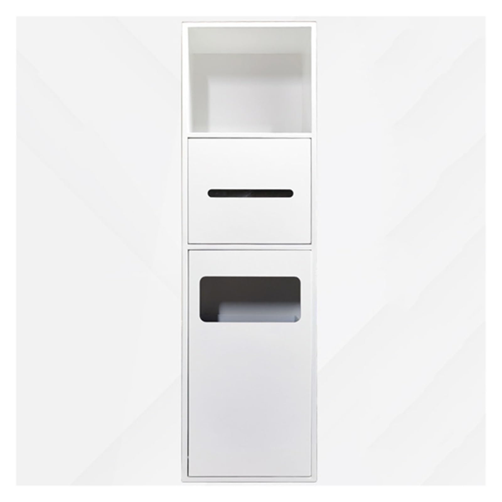QUSYZD Stainless Steel Shower Nich, Embedded Room Shelf Recess Storage, Toilet Niche for Bath/Shampoo/Toiletry Storage, Garbage Can Tissue Paper Box Shelves,White-One Size