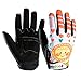 Gogokids Gants Velo Enfant - Cyclisme pour Garçon Filles Demi Doigts Mitaines de Cyclisme Gants de Vélo Gants de Bicyclette Gants de Sports Planche à Roulettes Mitaines de Sport