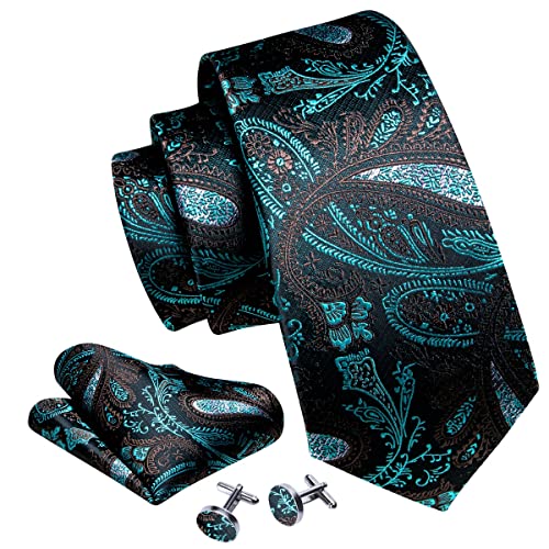 Set de corbata, pañuelo y gemelos para hombre