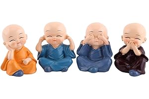 Walfront Four Monks Figurine Statue