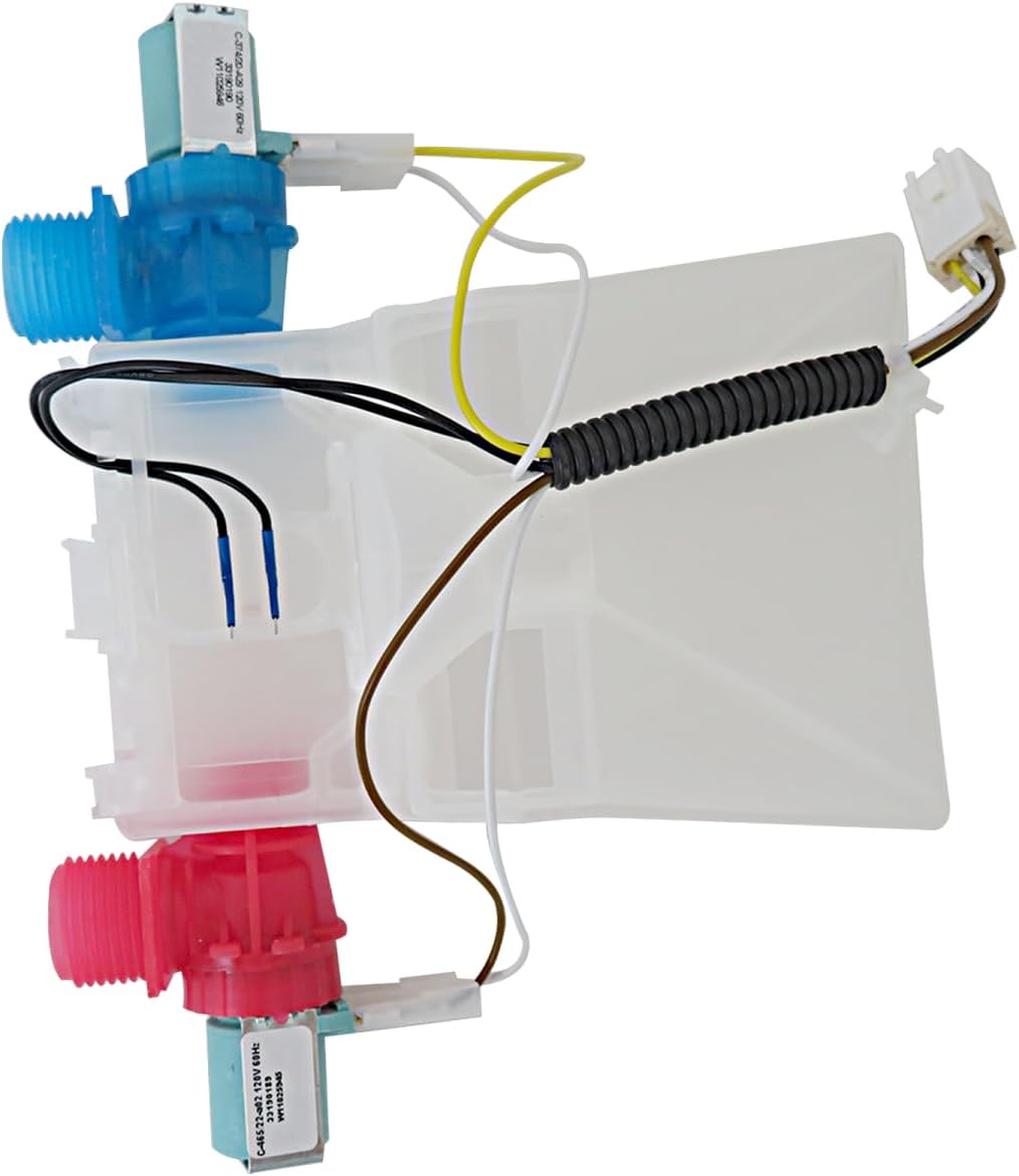 W10144820 Washer Water Inlet Valve Washing Machine Replacement for Estate ETW4400WQ0 ETW4400WQ1