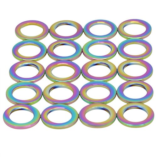 TIRYTU 20PCS Titanium Flat Washer M6, Lightweight Design |